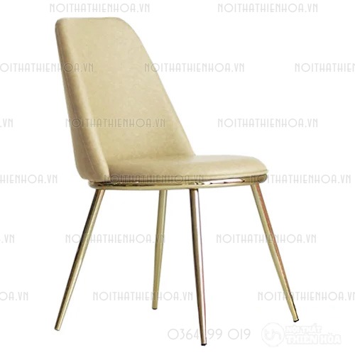 Ghế ăn nệm chân mạ vàng cao cấp