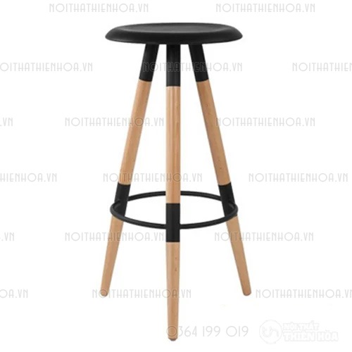 Ghế bar chân gỗ đẹp nhập khẩu