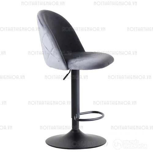 Ghế bar có tựa cao chân trụ