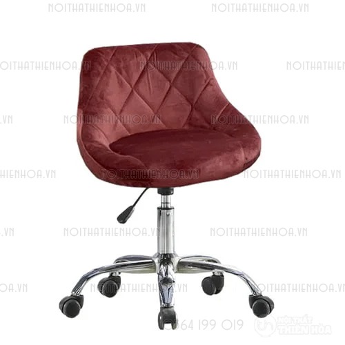 Ghế xoay bọc nhung hiện đại