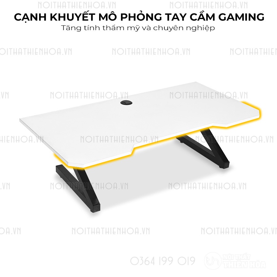 Bàn bệt gaming chữ Z cạnh khuyết mô phỏng tay cầm gaming