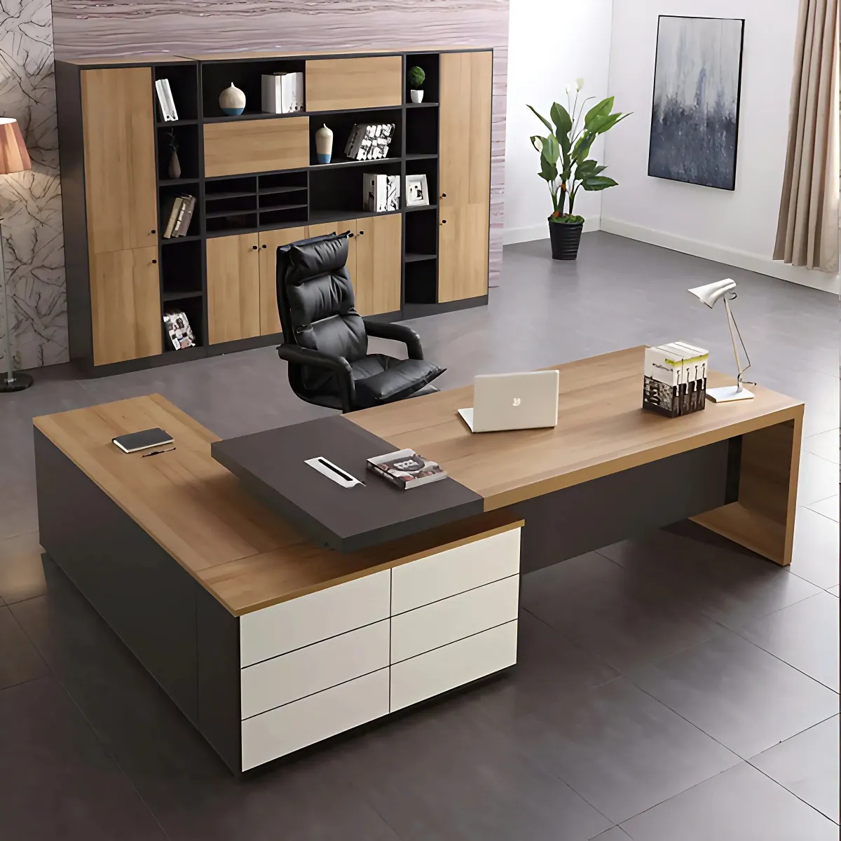 Bàn Giám Đốc Chữ L Cao Cấp Hiện Đại