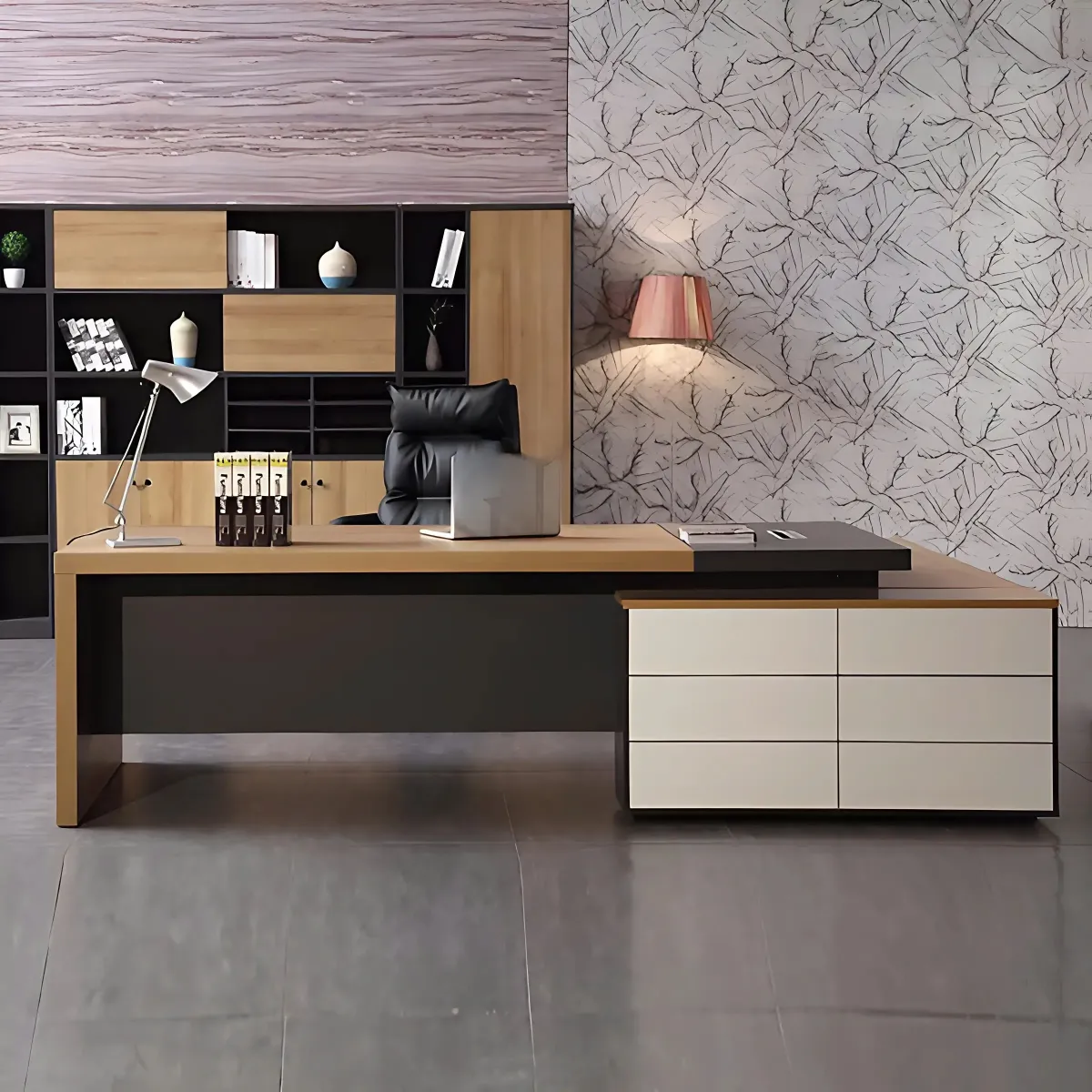 Bàn Giám Đốc Chữ L Cao Cấp Hiện Đại