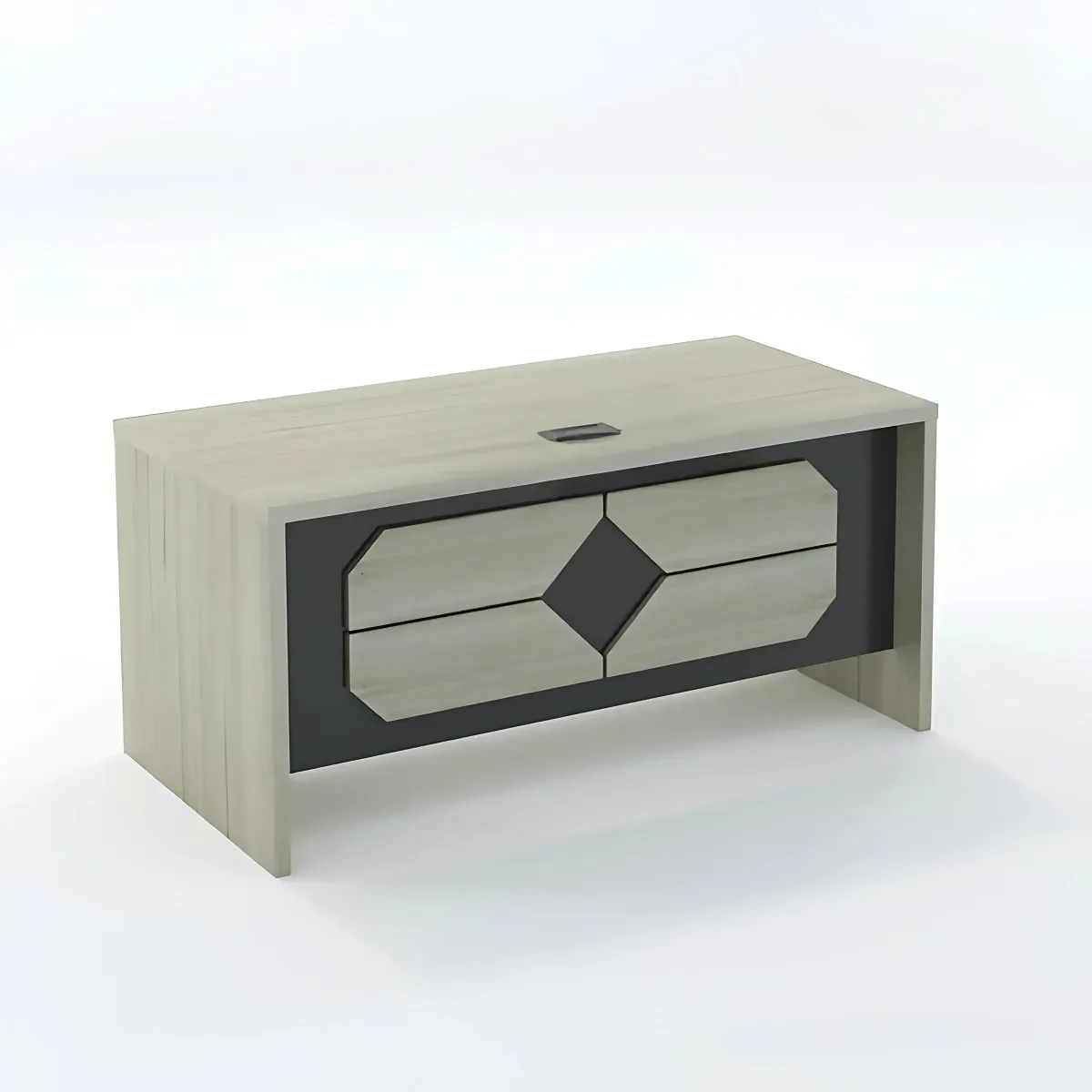 ban-giam-doc-toi-gian-mat-truoc-trang-tri Bàn Giám Đốc Tối Giản Mặt Trước Trang Trí