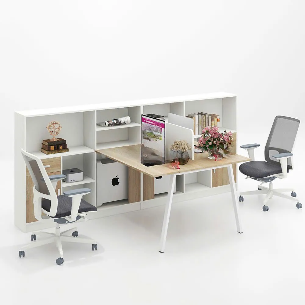 Cụm Bàn Làm Việc 2 Người Phá Cách Sang Trọng