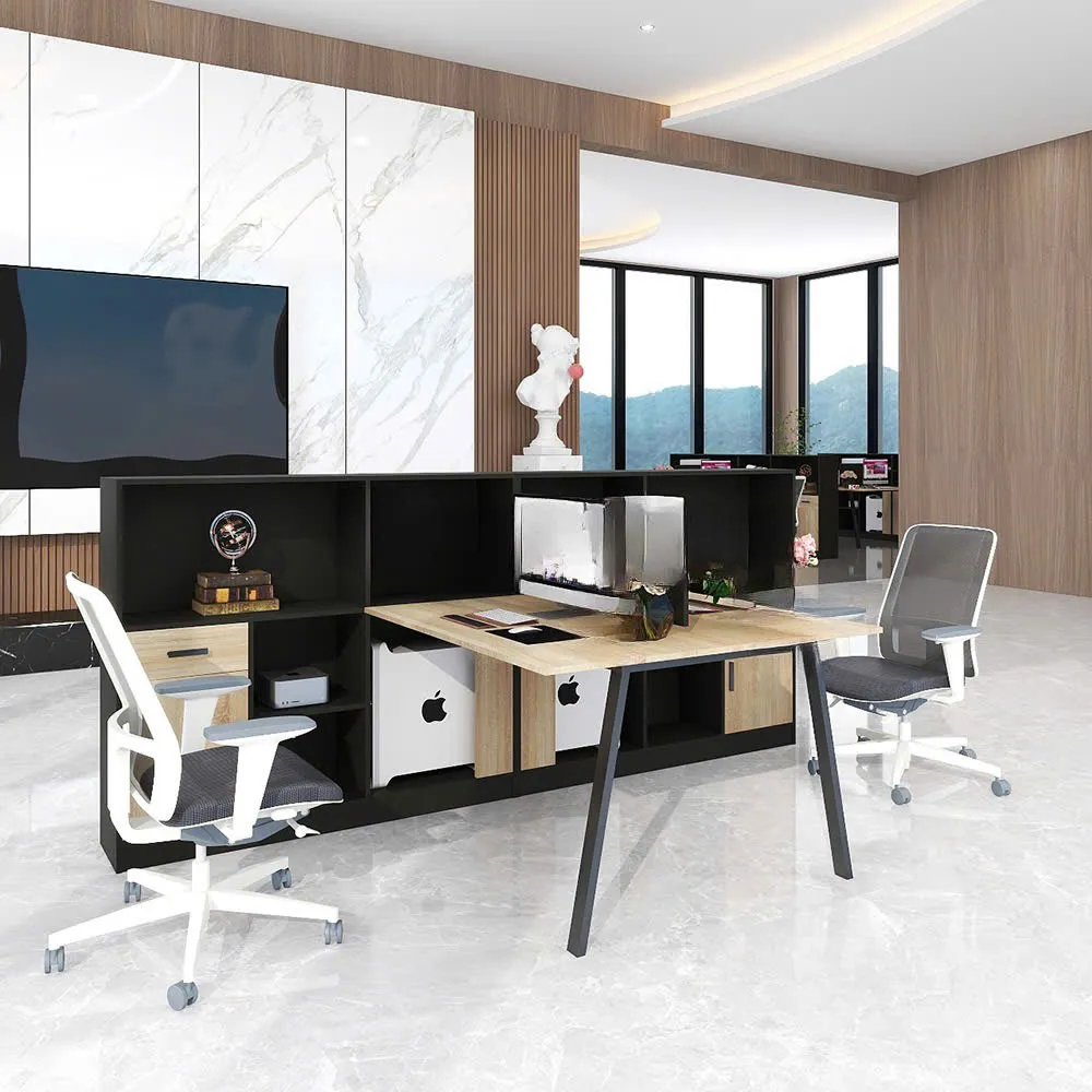 Cụm Bàn Làm Việc 2 Người Phá Cách Sang Trọng