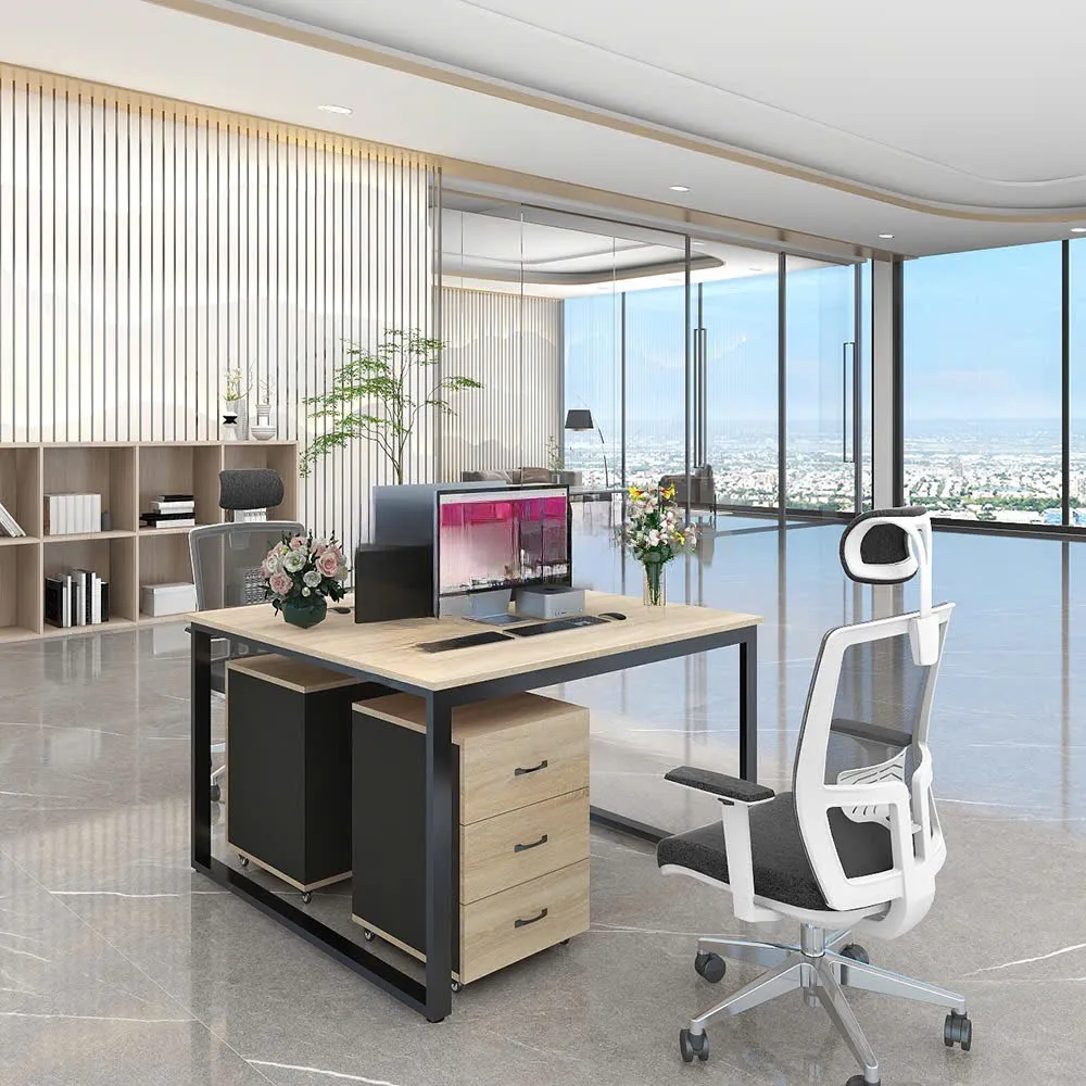 cum-ban-lam-viec-2-nguoi-phong-cach-toi-gian-02 Cụm Bàn Làm Việc 2 Người Phong Cách Tối Giản