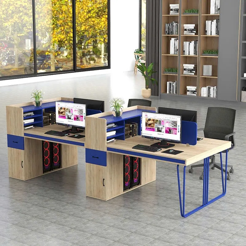 cum-ban-lam-viec-4-nguoi-phoi-mau-doc-la-van-phong-tre-10 Cụm Bàn Làm Việc 4 Người Phối Màu Độc Lạ Cho Văn Phòng Trẻ