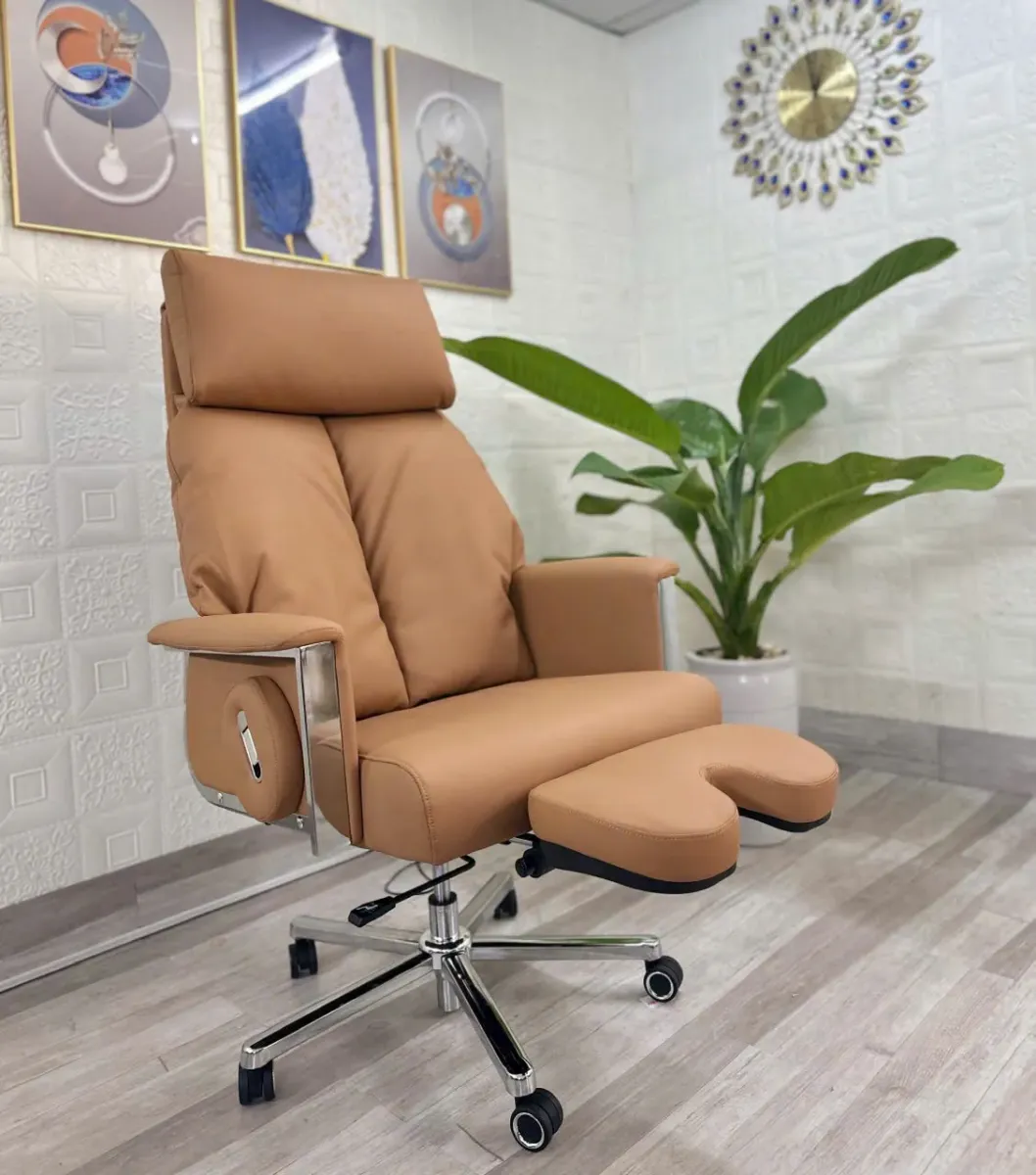 Ghế Giám Đốc Đệm Mút Có Gác Chân Dạng Chữ U