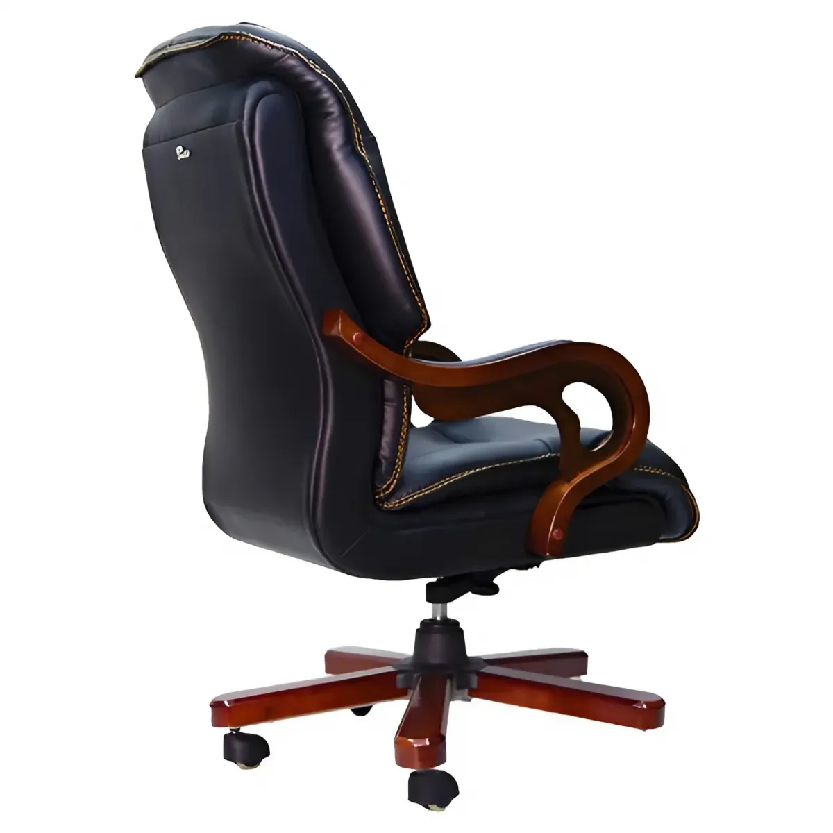 Ghế Giám Đốc Chân Gỗ Tựa Lưng Êm