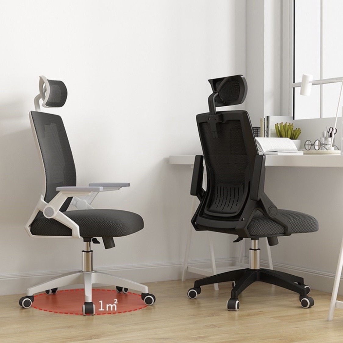 ghe-xoay-tua-dau-tay-gap206 Ghế Xoay Tựa Đầu Tay Gập - TĐTG09